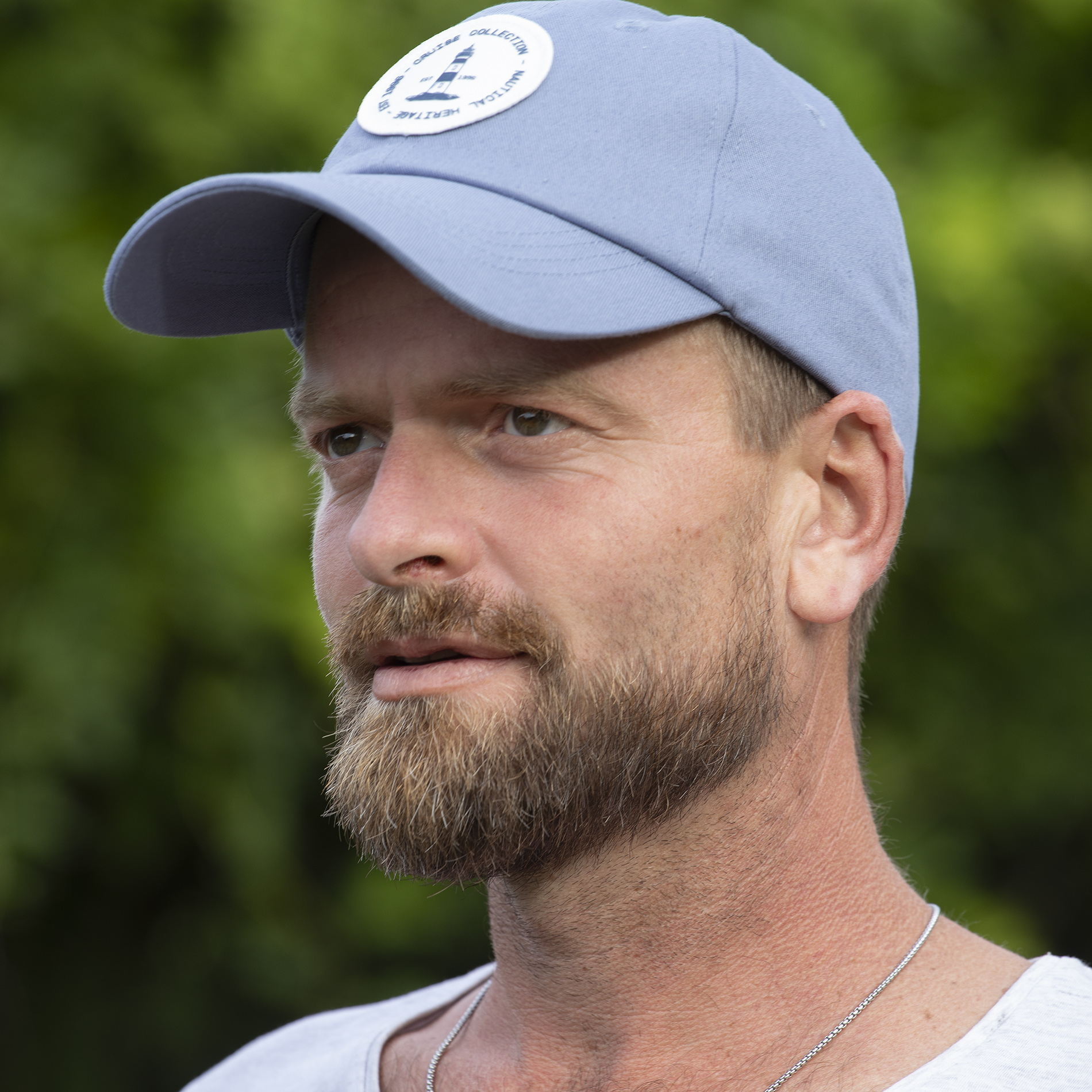 Herren Basecap Rauchblau