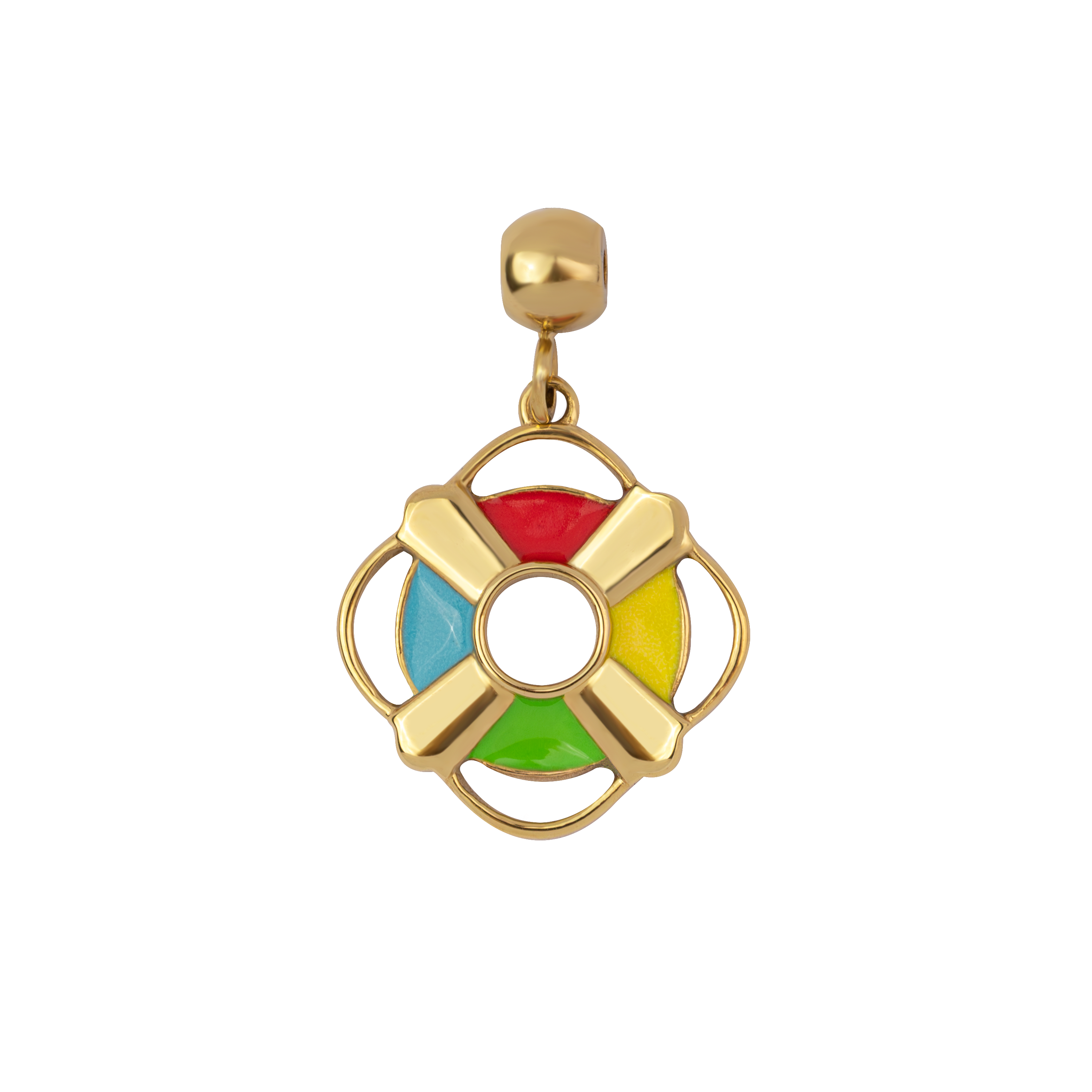 Paul Hewitt AIDA Charm Rettungsring bunt gold