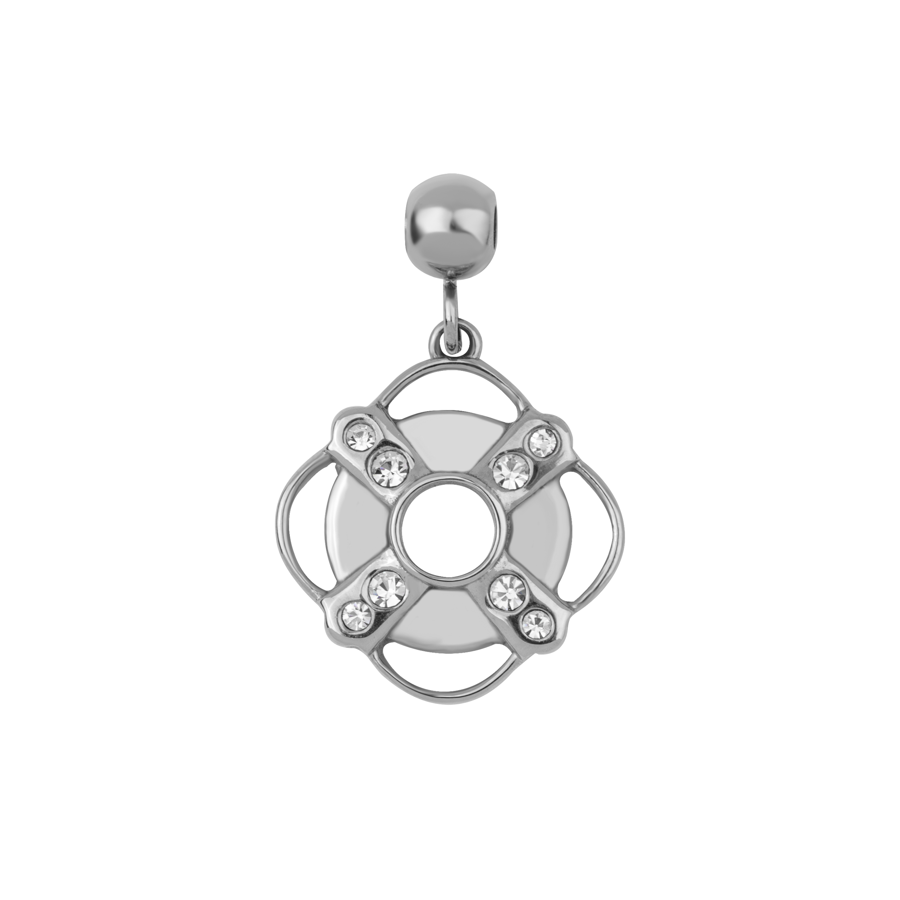 Paul Hewitt AIDA Charm Rettungsring Stein silber