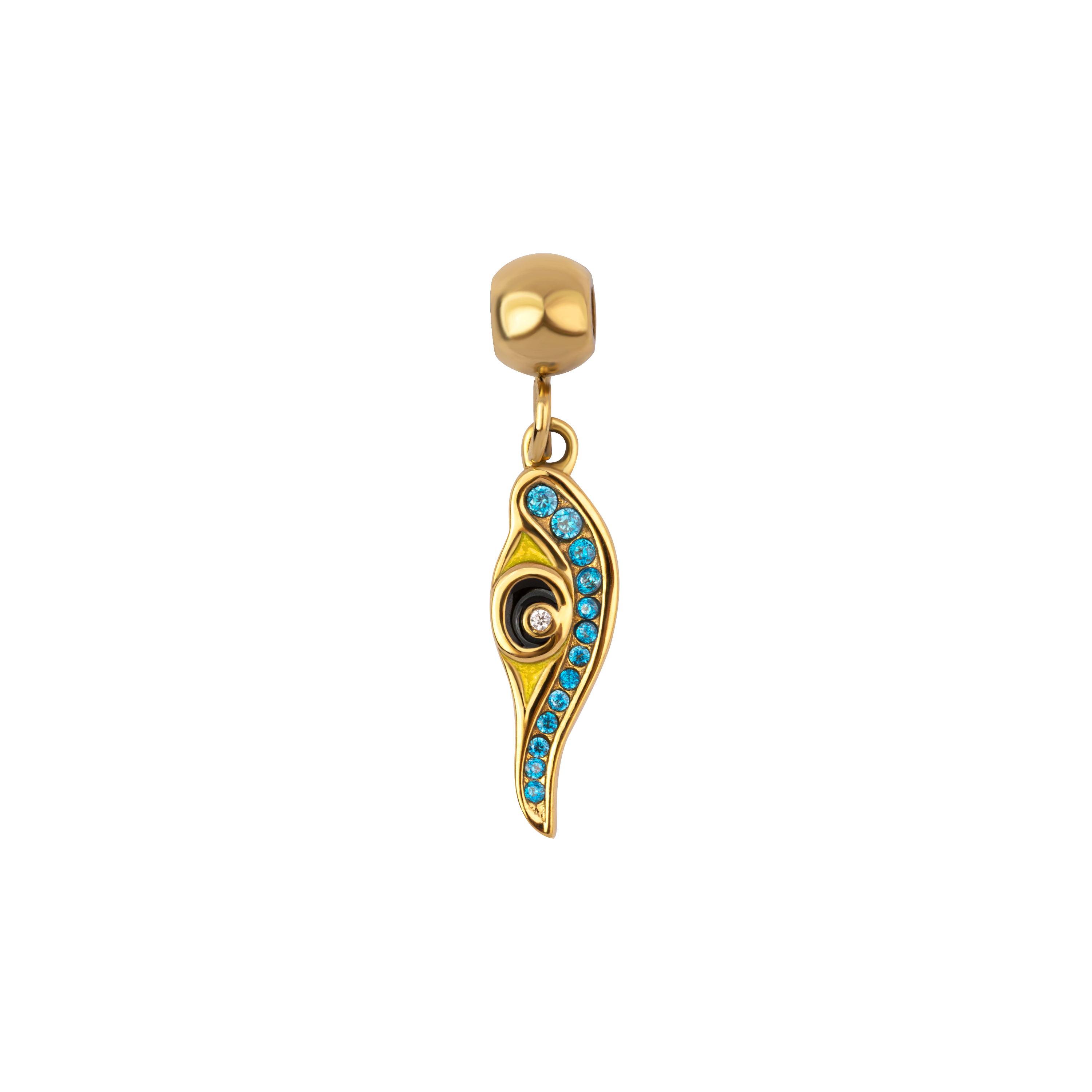 Paul Hewitt AIDA Charm Auge mit Steinen gold