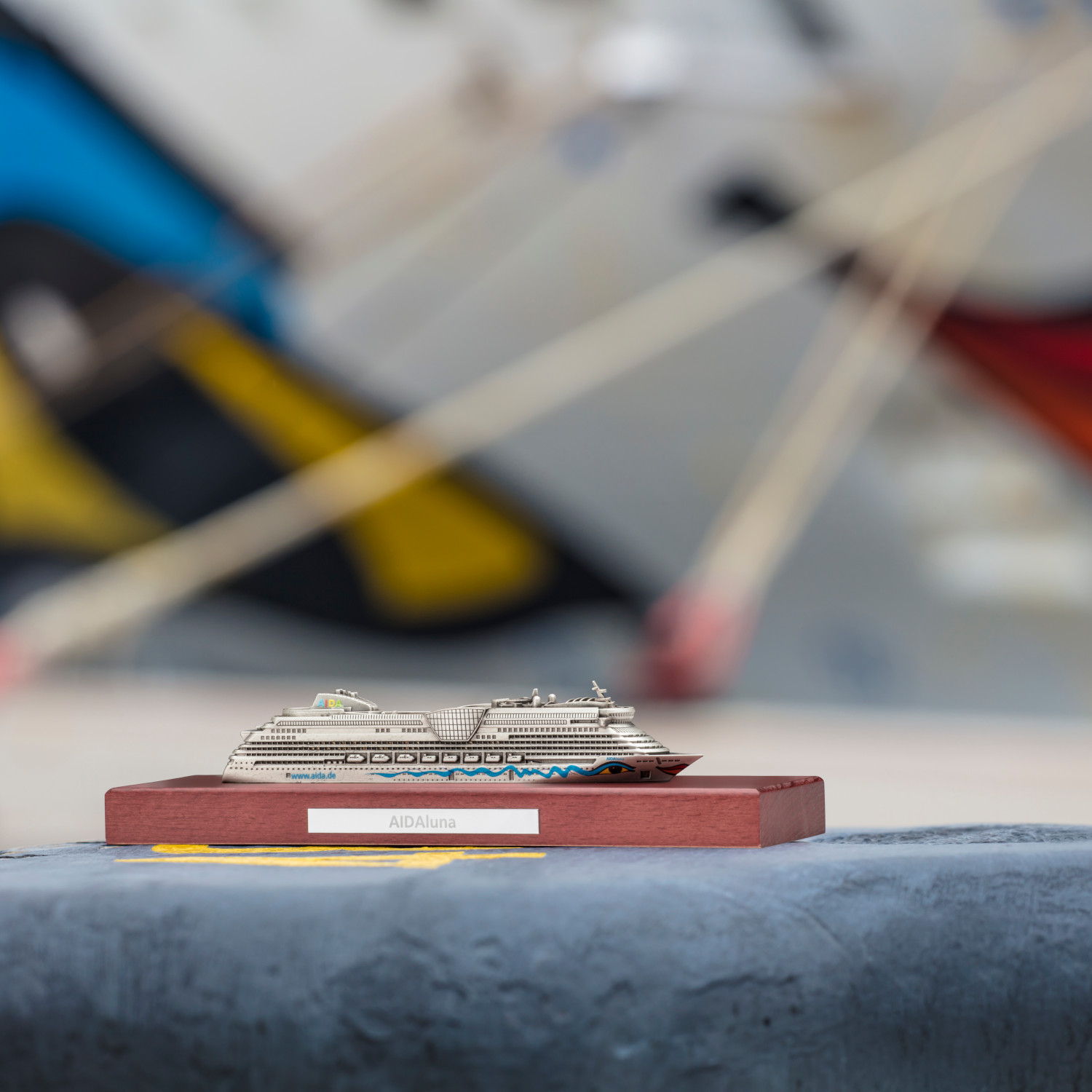AIDAluna Modellschiff Greyline