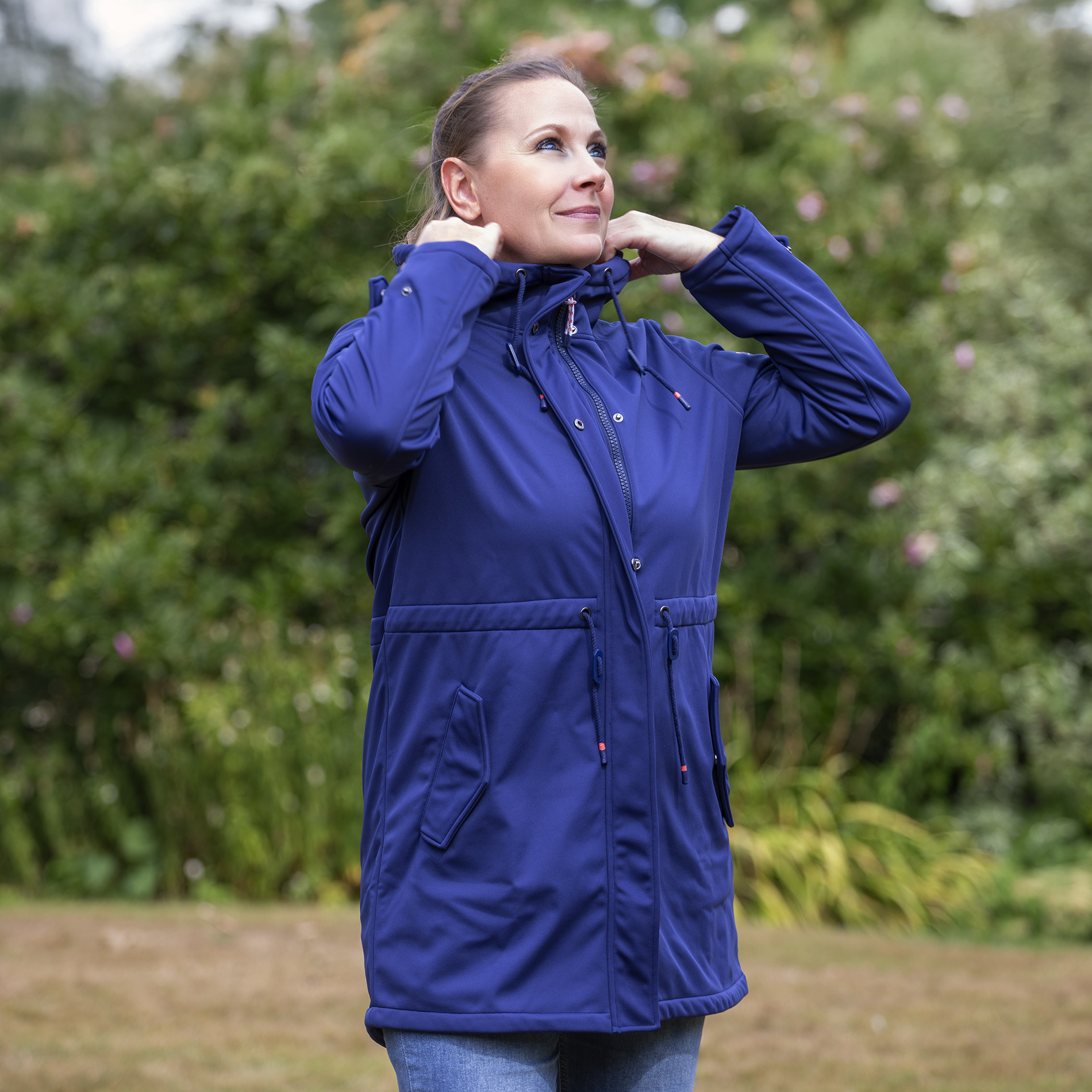 Damen Softshelljacke Navy