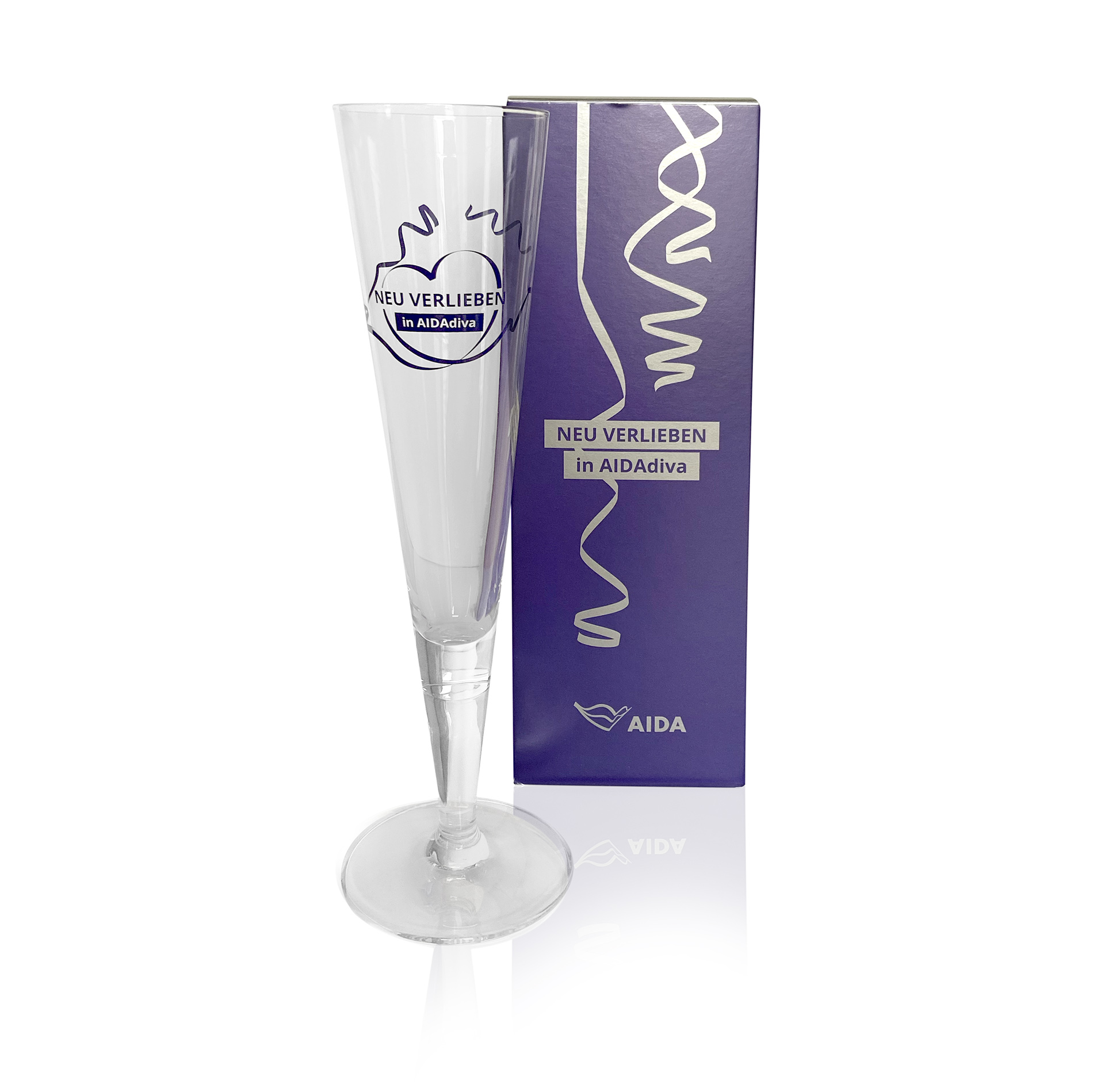 Champagnerglas AIDAdiva neu verlieben
