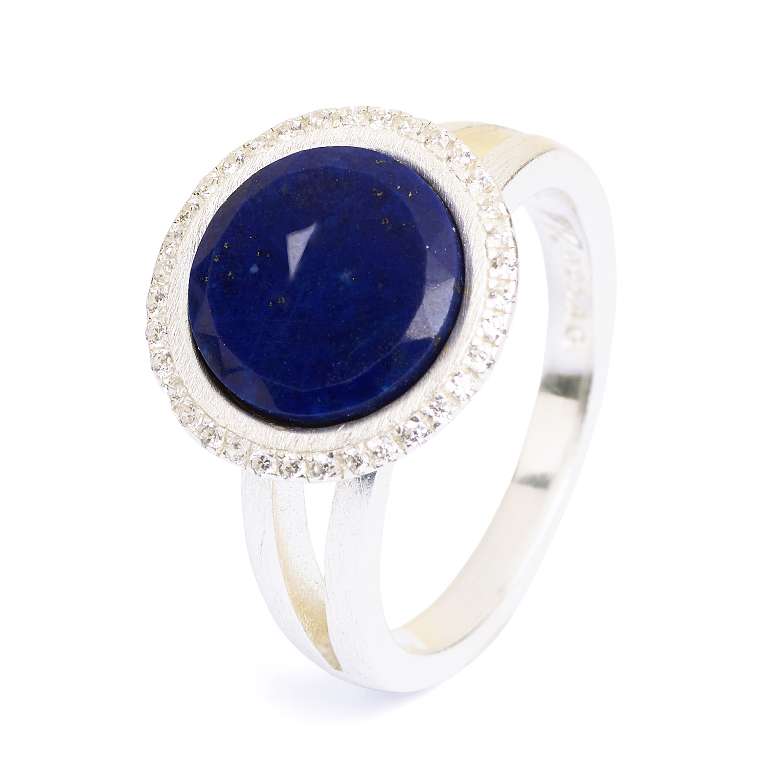 Tisanni-Ring Silber mit Lapislazuli-Stein