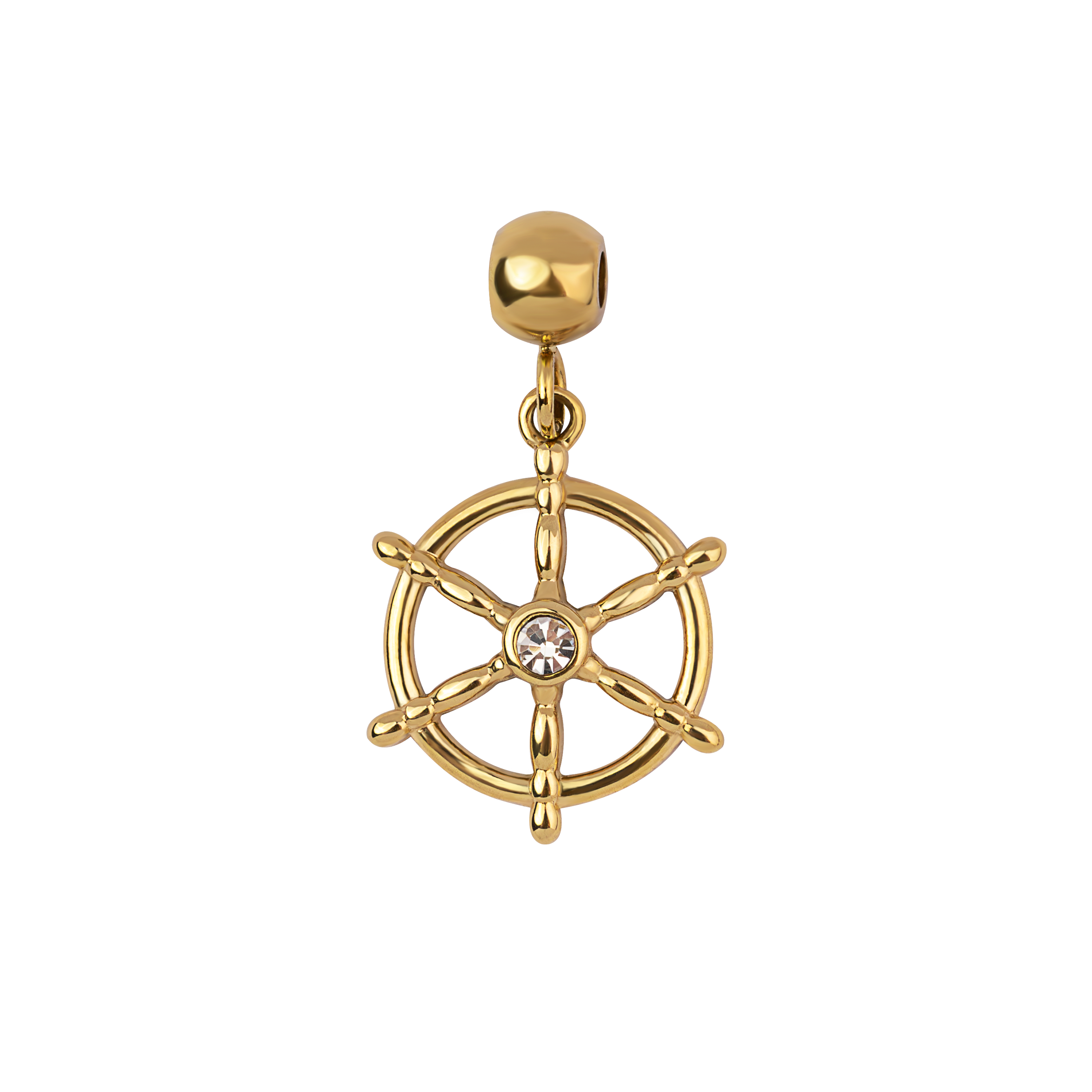 Paul Hewitt AIDA Charm Steuerrad mit Stein gold