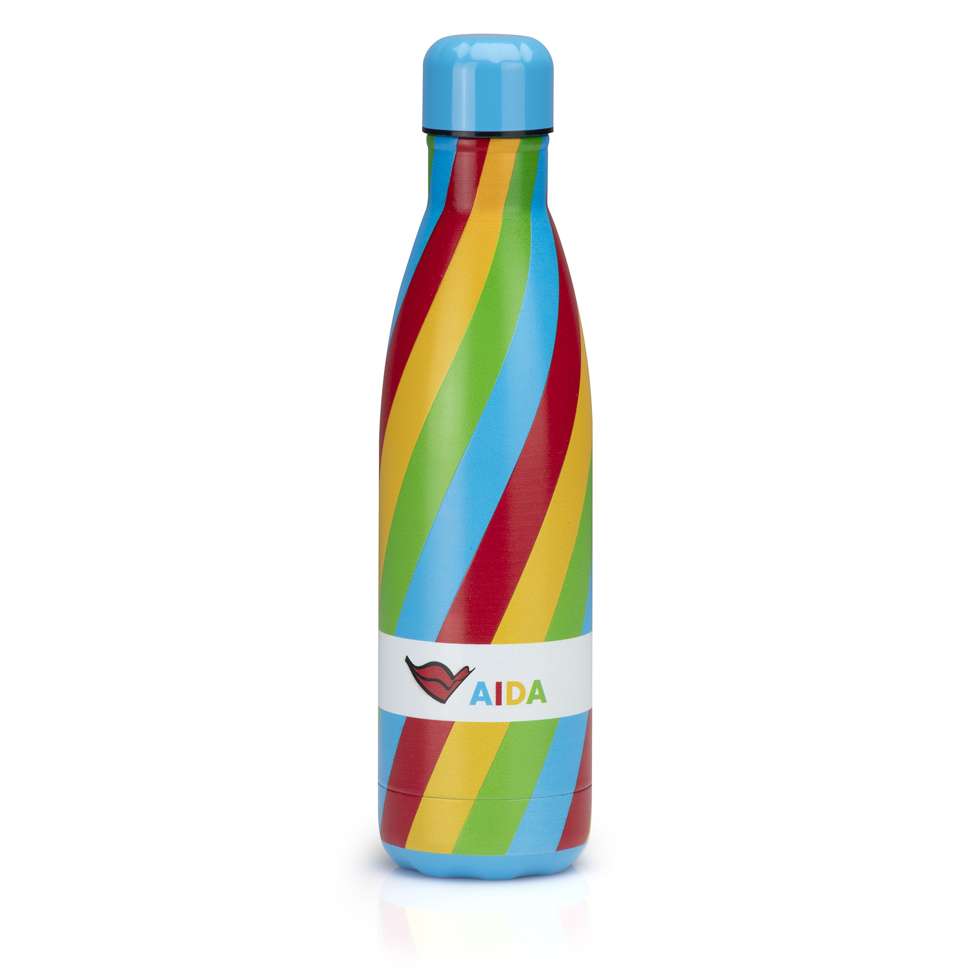 Gestreifte ISO Trinkflasche